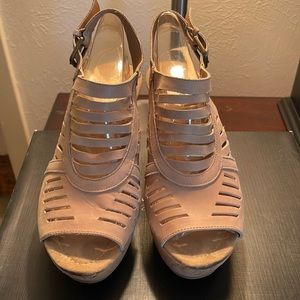 Nine West wedge sandal.